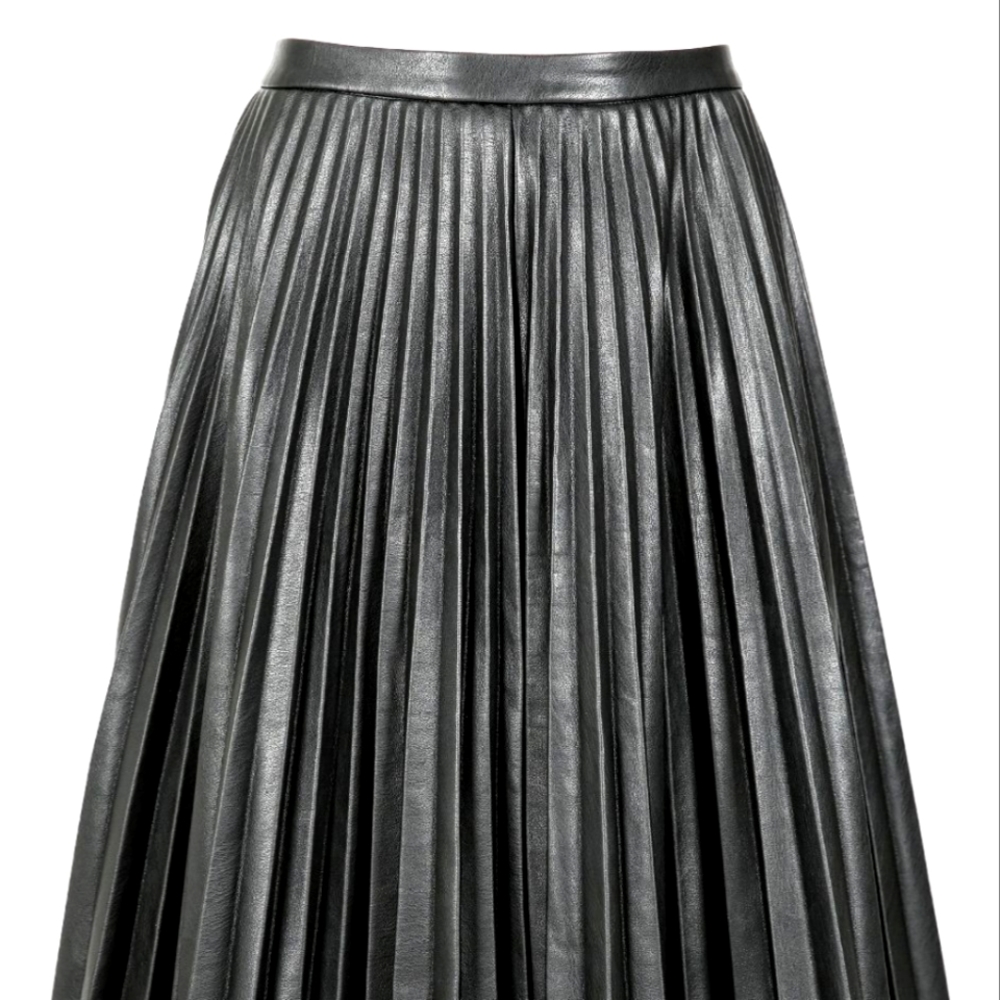 Forever Uniques Black Vegan Leather Skirt